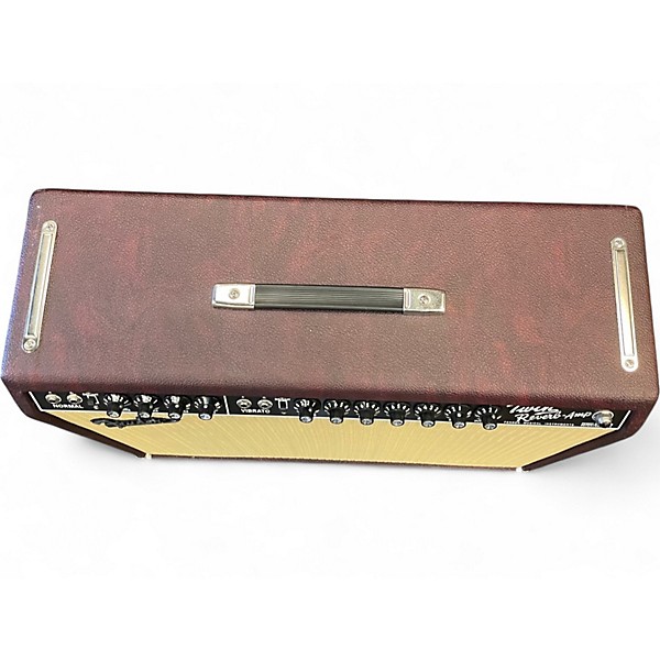 Used Fender 1965 Reissue Ox Blood Twin Reverb 85W 2x12 Tube Guitar Combo Amp