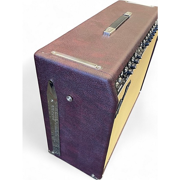 Used Fender 1965 Reissue Ox Blood Twin Reverb 85W 2x12 Tube Guitar Combo Amp