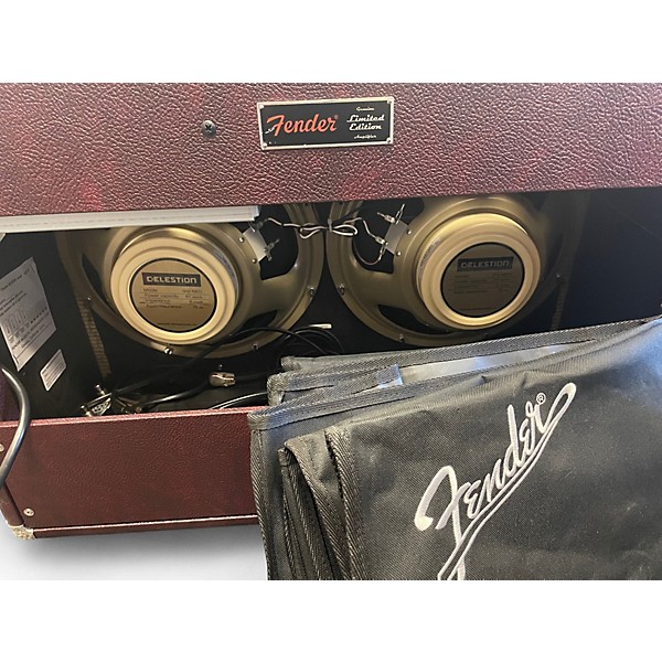 Used Fender 1965 Reissue Ox Blood Twin Reverb 85W 2x12 Tube Guitar Combo Amp