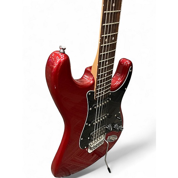 Used Squier AFFINITY STRATOCASTER HSS Candy Apple Red Metallic Solid Body Electric Guitar