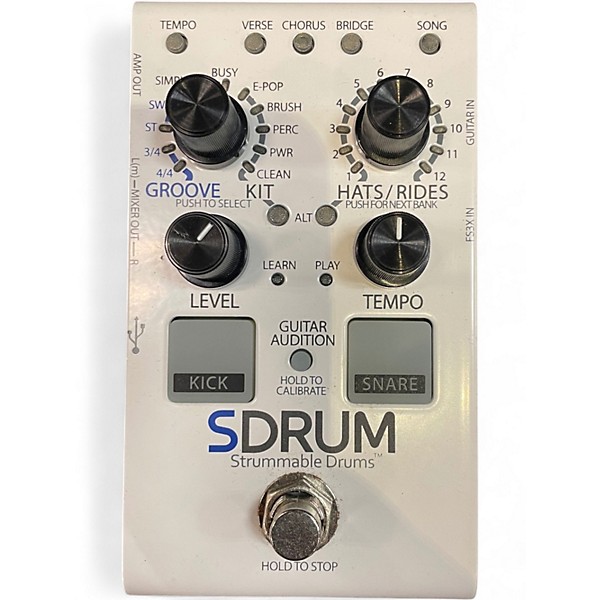 Used DigiTech SDRUM Auto-Drummer Pedal
