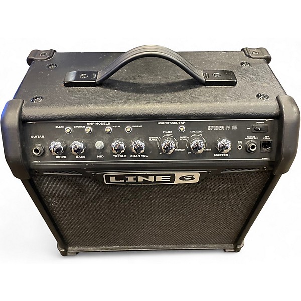 Used Line 6 Spider IV 15W 1X8 Guitar Combo Amp