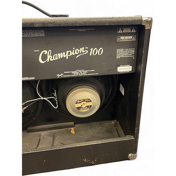 Used Fender champion 100 2x12 Guitar Cabinet