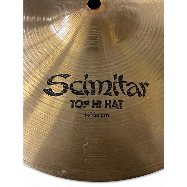 Used Zildjian 14in Scimitar Hi Hat Pair Cymbal