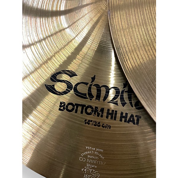 Used Zildjian 14in Scimitar Hi Hat Pair Cymbal