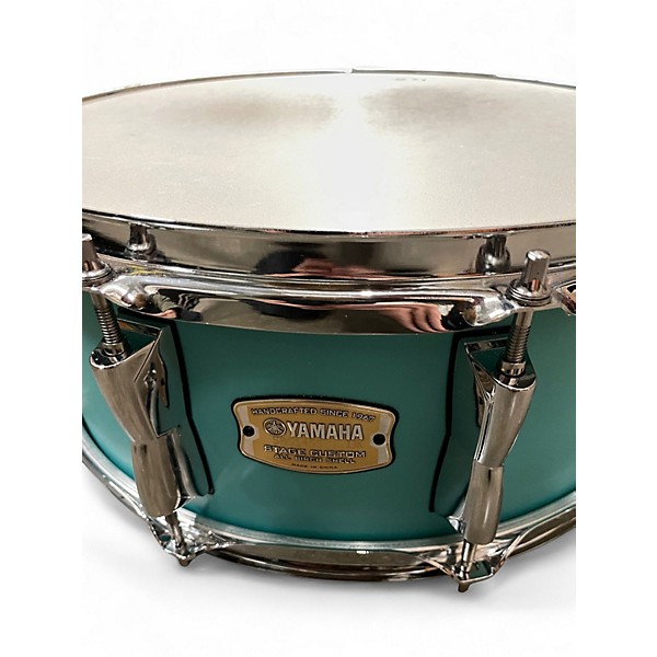 Used Yamaha 5.5X14 Stage Custom Snare Blue Drum