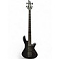 Used Schecter Guitar Research stiletto 4 stealth pro ex Satin Black Electric Bass Guitar thumbnail
