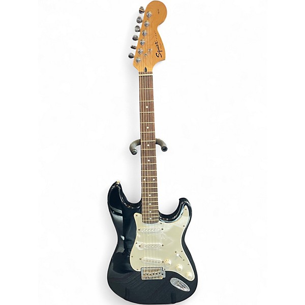 Used Squier Affinity Stratocaster Black Solid Body Electric Guitar