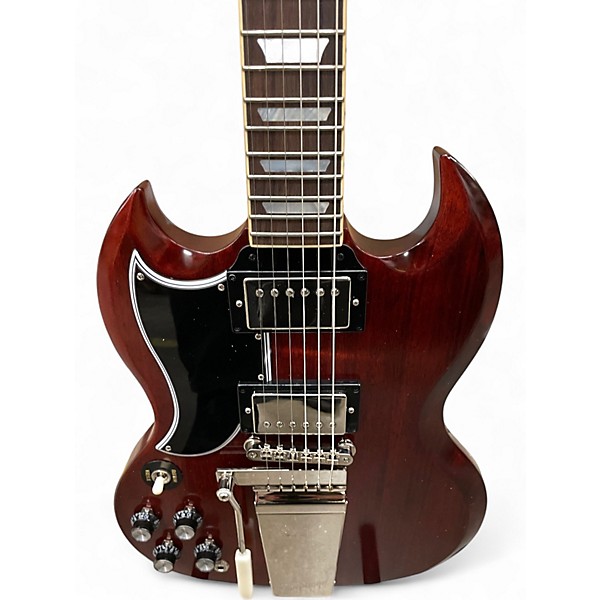 Used Epiphone INSPIRED BY GIBSON 1964 SG STANDARD MAESTRO LEFT HANDED Cherry Electric Guitar