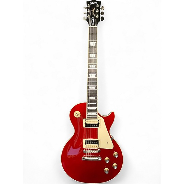 Used Gibson Les Paul Standard Trans Red Solid Body Electric Guitar
