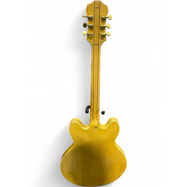 Used Epiphone Sheraton Natural Hollow Body Electric Guitar