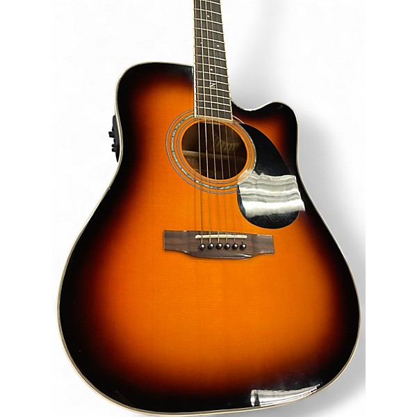 Used Zager ZAD-50CE/VS 3 Color Sunburst Acoustic Electric Guitar