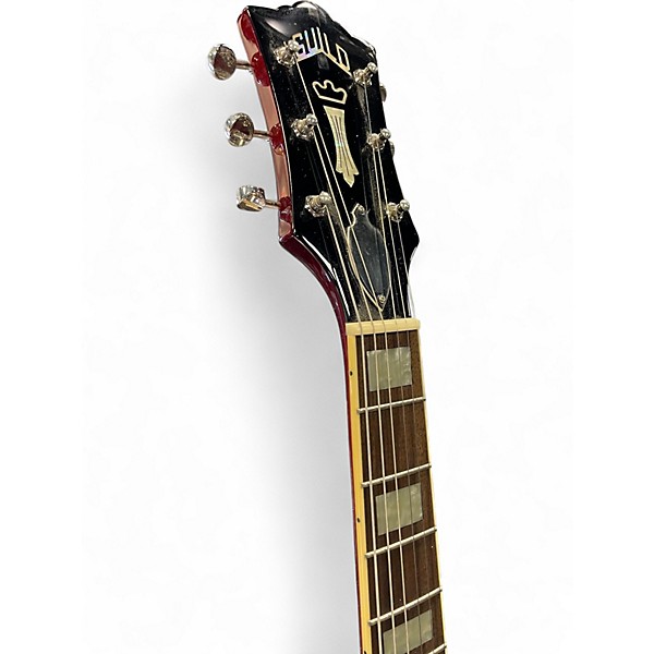 Used Guild Starfire V Trans Red Hollow Body Electric Guitar