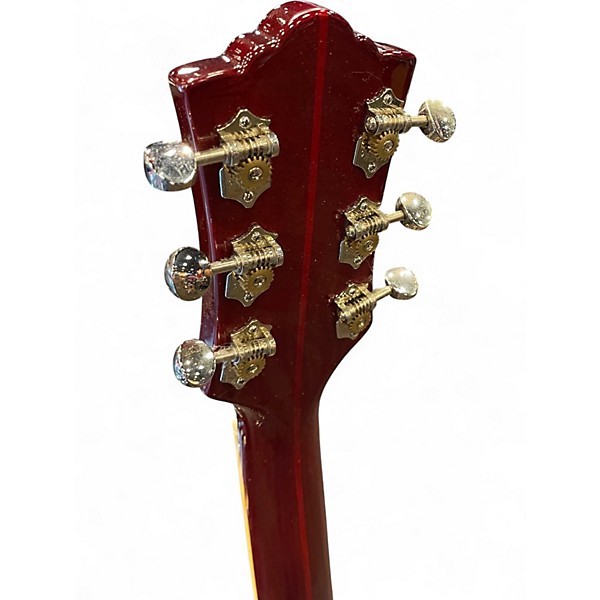 Used Guild Starfire V Trans Red Hollow Body Electric Guitar