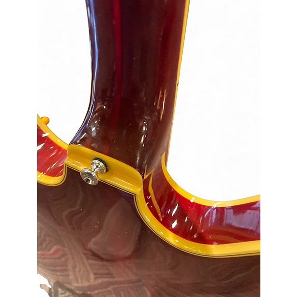 Used Guild Starfire V Trans Red Hollow Body Electric Guitar