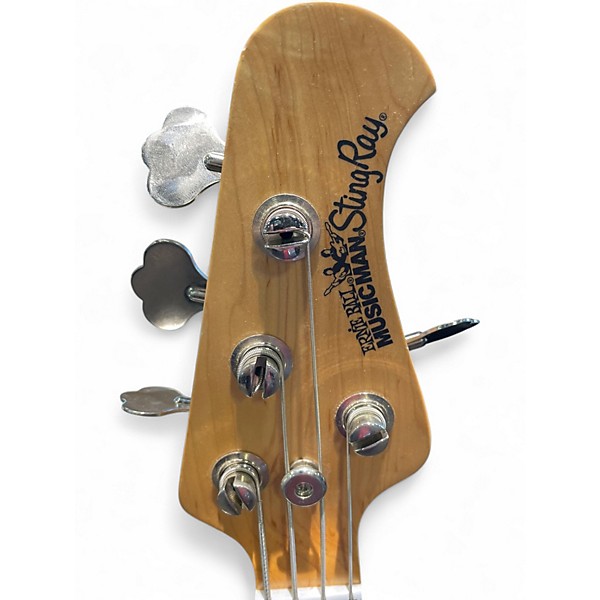 Used Ernie Ball Music Man Stingray 4 String Olympic White Electric Bass Guitar