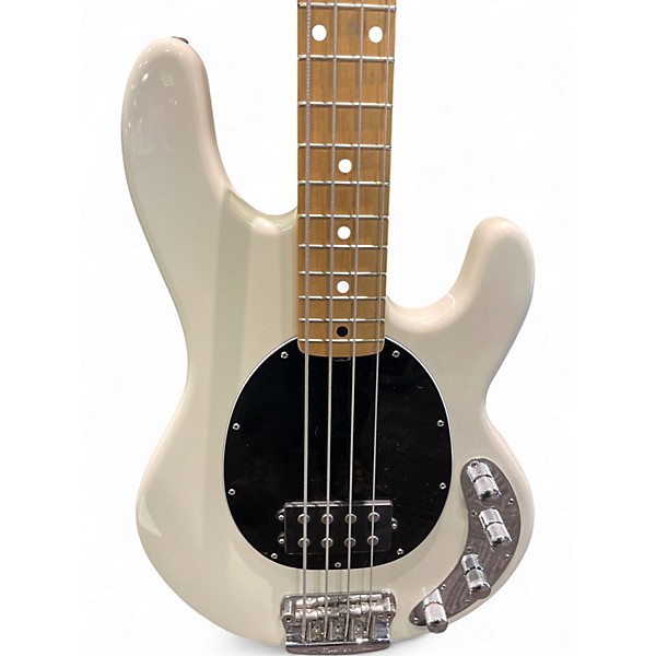 Used Ernie Ball Music Man Stingray 4 String Olympic White Electric Bass Guitar
