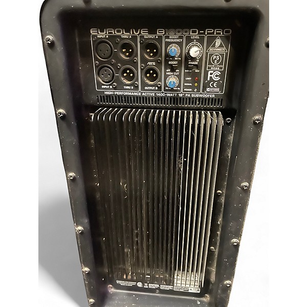 Used Behringer B1800D-PRO 18in 1400W Powered Subwoofer