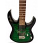 Used Ibanez GRX70QA Trans Green Solid Body Electric Guitar