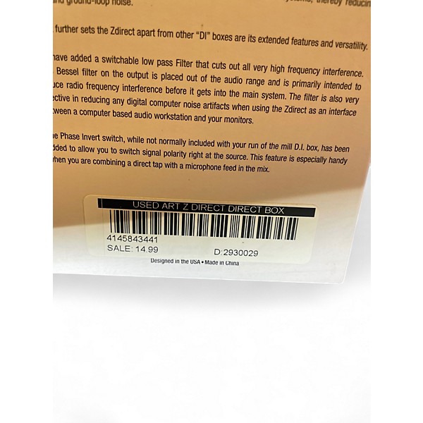 Used Art Z DIRECT Direct Box