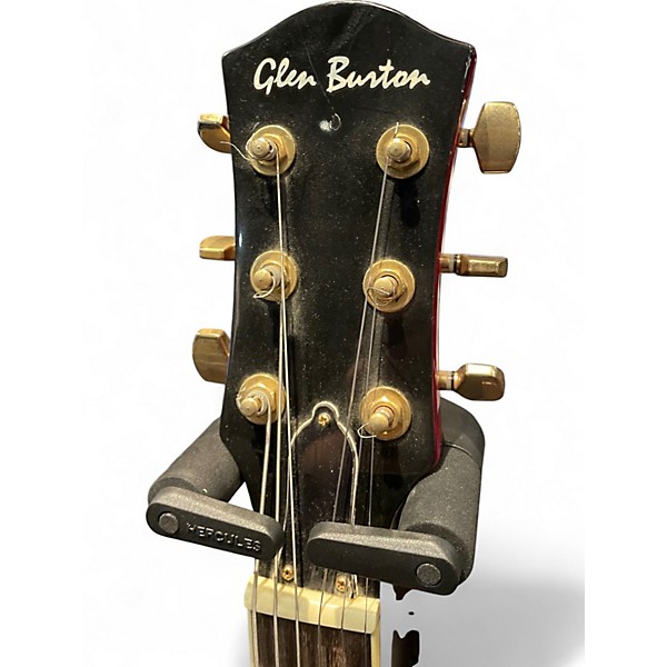 Used Glen Burton les paul Candy Apple Red Solid Body Electric Guitar