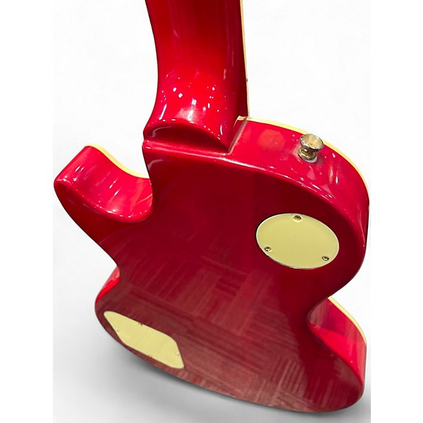 Used Glen Burton les paul Candy Apple Red Solid Body Electric Guitar