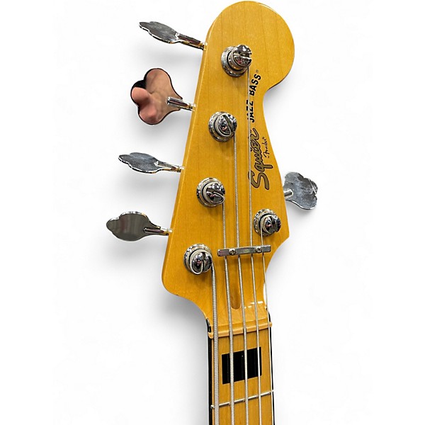 Used Squier Vintage Modified Jazz Bass V White Electric Bass Guitar