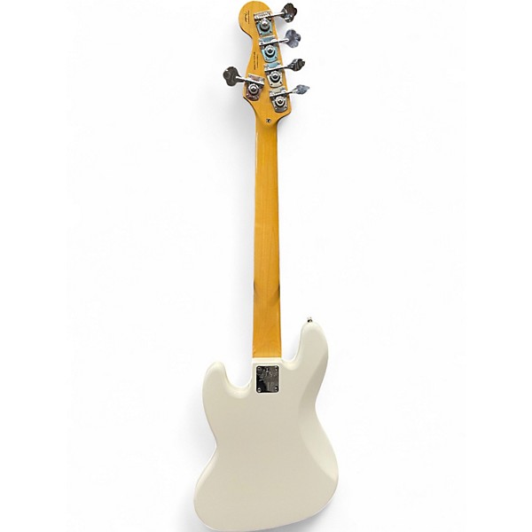 Used Squier Vintage Modified Jazz Bass V White Electric Bass Guitar
