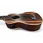 Used Kala Striped Ebony Round Wound String Acoustic-Electric U-Bass dark natural Ukulele