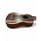 Used Kala Striped Ebony Round Wound String Acoustic-Electric U-Bass dark natural Ukulele
