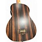 Used Kala Striped Ebony Round Wound String Acoustic-Electric U-Bass dark natural Ukulele