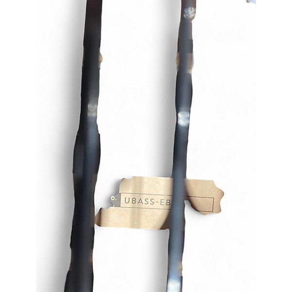 Used Kala Striped Ebony Round Wound String Acoustic-Electric U-Bass dark natural Ukulele