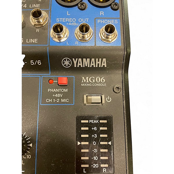 Used Yamaha MG06 Unpowered Mixer