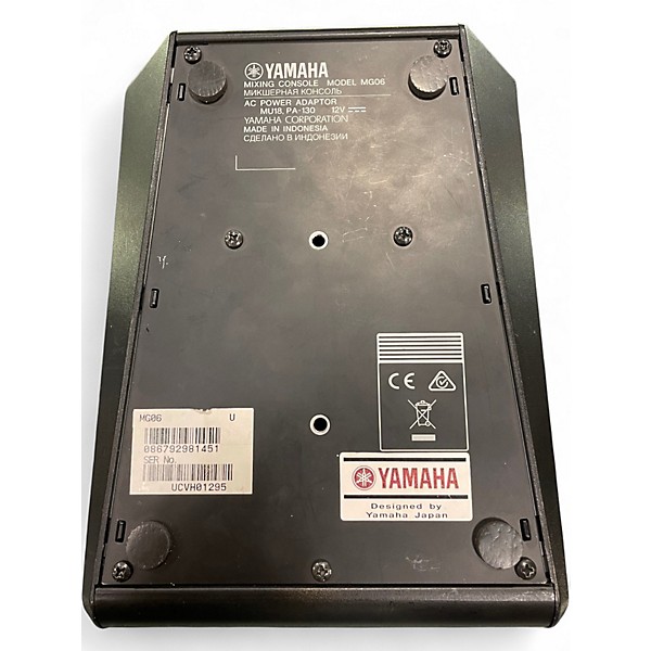 Used Yamaha MG06 Unpowered Mixer