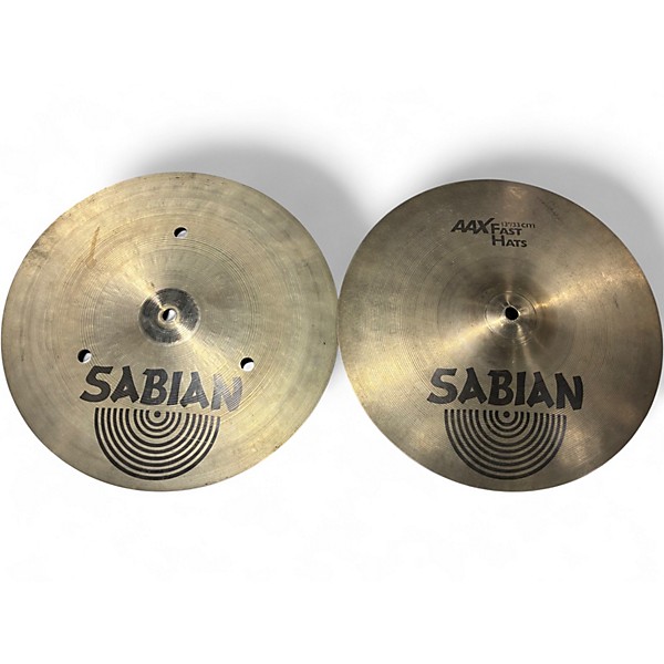 Used SABIAN 13in AAX FAST HATS Cymbal