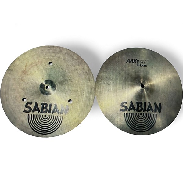 Used SABIAN 13in AAX FAST HATS Cymbal
