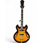 Used Epiphone CASINO VS 2 Tone Sunburst Hollow Body Electric Guitar