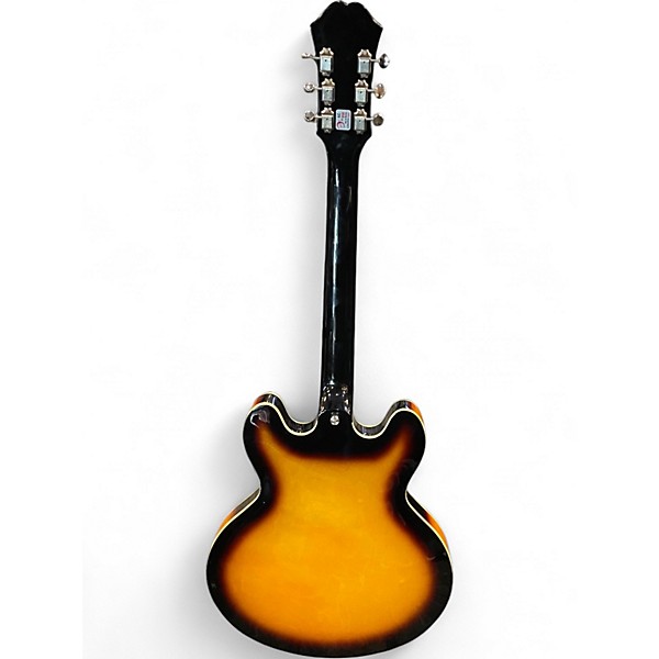 Used Epiphone CASINO VS 2 Tone Sunburst Hollow Body Electric Guitar