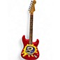 Used Fender STRATOCASTER SCREAMADELICA RED Solid Body Electric Guitar