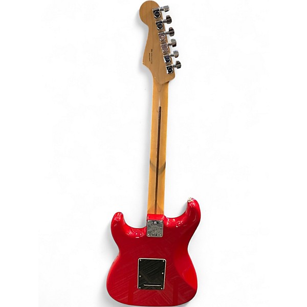 Used Fender STRATOCASTER SCREAMADELICA RED Solid Body Electric Guitar