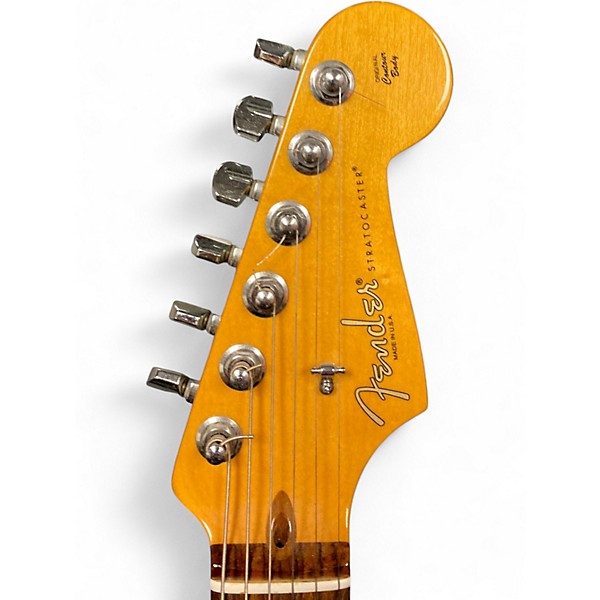 Used Fender Sam Ash 90th Anniversary Stratocaster Candy Apple Red Solid Body Electric Guitar