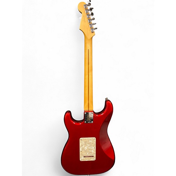 Used Fender Sam Ash 90th Anniversary Stratocaster Candy Apple Red Solid Body Electric Guitar