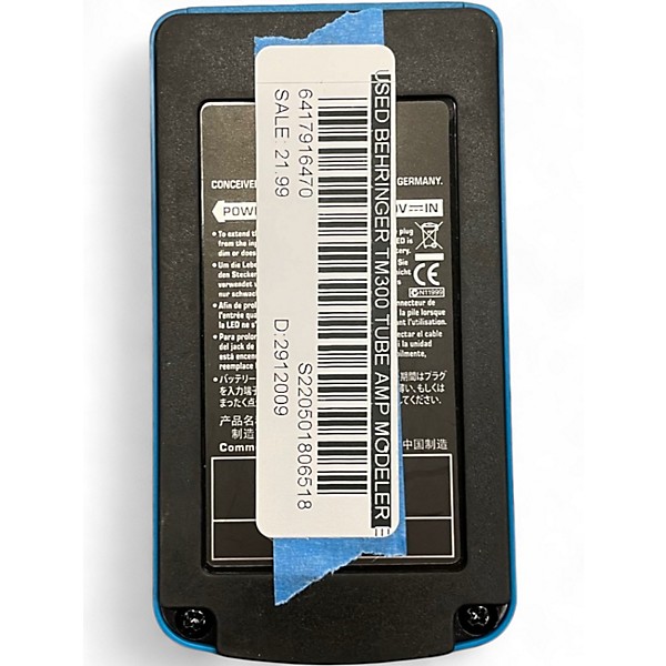 Used Behringer TM300 Tube Amp Modeler Effect Pedal