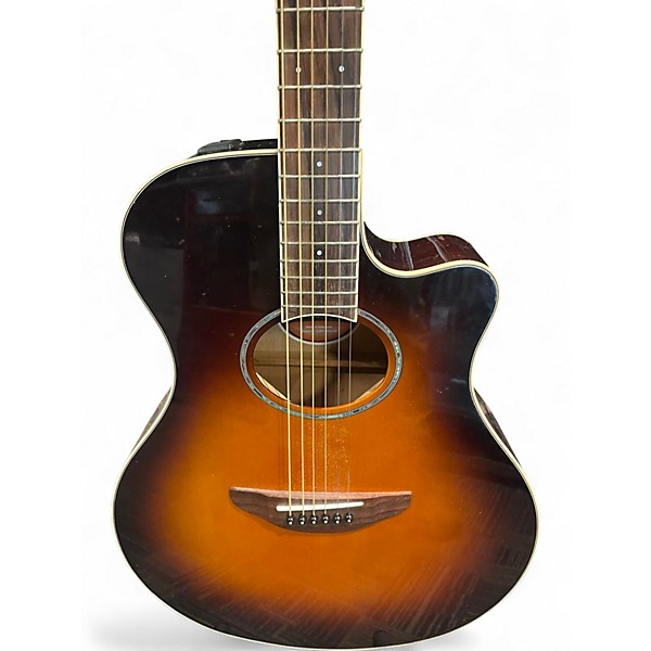 Used Yamaha APX600 2 Tone Sunburst Acoustic Electric Guitar