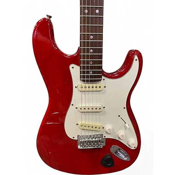 Used Indiana MISCELLANEOUS STRAT STYLE Trans Red Solid Body Electric Guitar