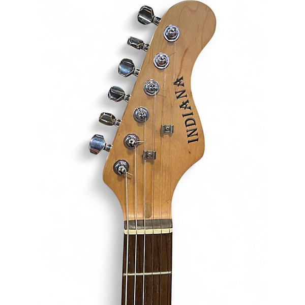 Used Indiana MISCELLANEOUS STRAT STYLE Trans Red Solid Body Electric Guitar