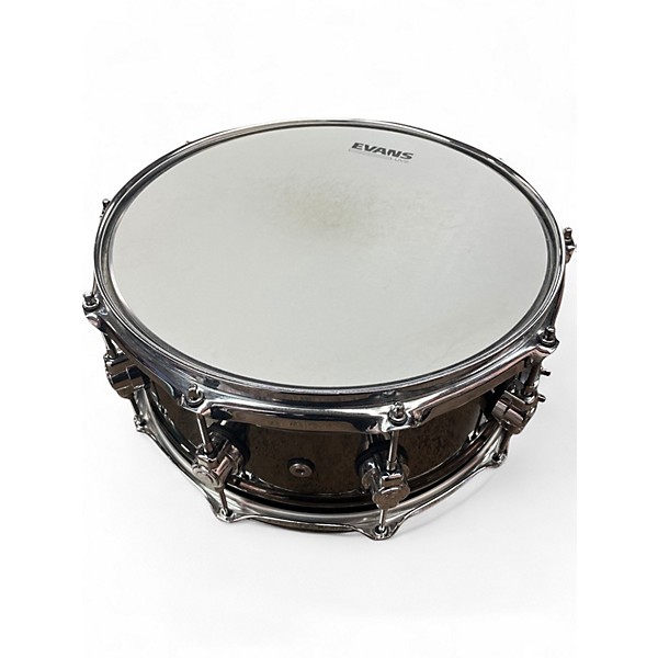 Used DW 14in Black Nickel Over Brass Snare Drum 14x6.5 BLACK NICKEL Drum