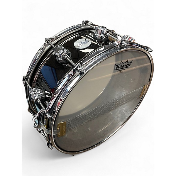 Used DW 14in Black Nickel Over Brass Snare Drum 14x6.5 BLACK NICKEL Drum