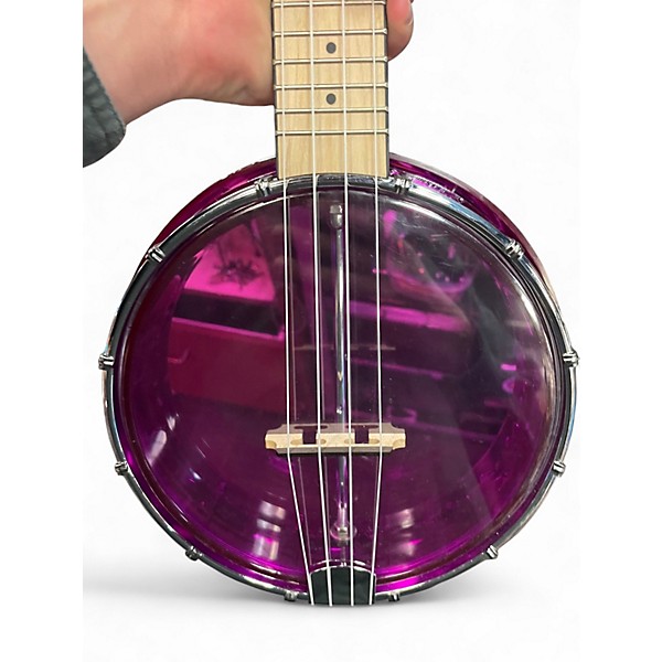 Used Gold Tone banjolele magenta Ukulele