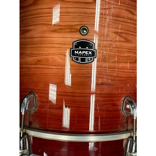 Used Mapex 6 Piece Armory Redwood Burst Drum Kit